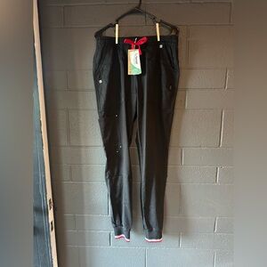 Tencel Medium Mediclo Black Catalina Scrub Joggers Regular